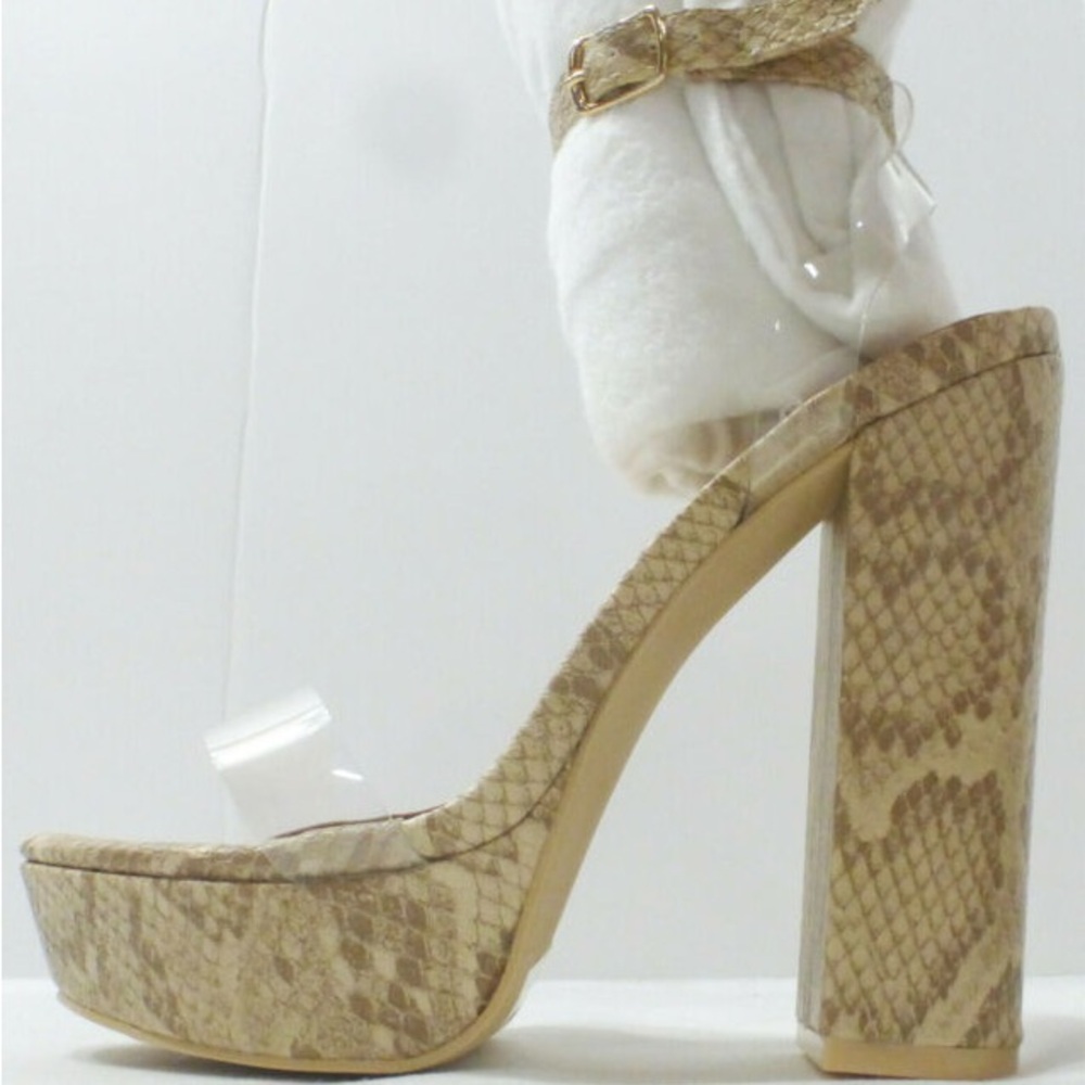 Mackin Girl Snake Print Platform Shoe